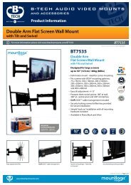 BT7535 - B-Tech Audio Video Mounts and Accessories