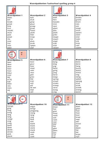 woordpakketten taal op maat woordpakketten groep 5 taalverhaal spelling het visnet woordpakketten taal op maat woordpakketten groep 5 taalverhaal spelling het visnet