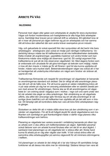 ARBETE PÅ VÄG - Kalmar kommun