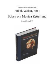 Enkel, vacker, öm : Boken om Monica Zetterlund - Klas Gustafson
