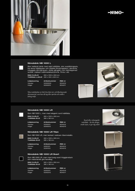 Nimo produktkatalog 2012