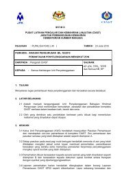 Pemantauan Penyelenggaraan Mengikut Zon Ciast