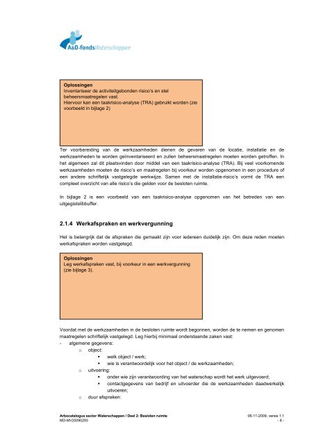 Deel 2: Besloten ruimte - A&O-fonds Waterschappen