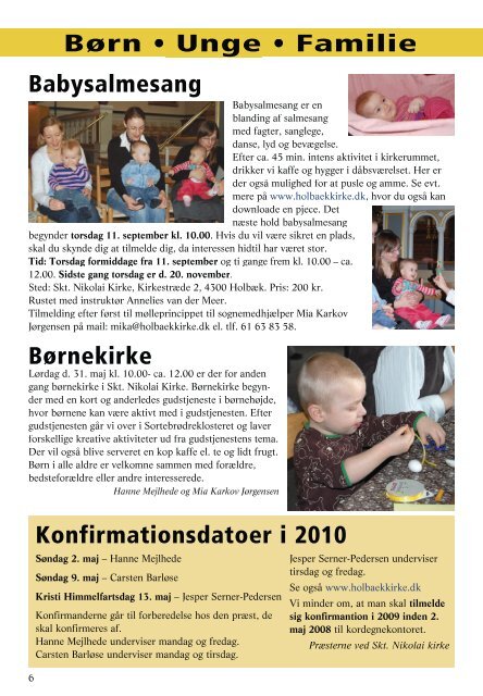 Kirkeblad for perioden maj-juni-juli 2008. - Skt. Nikolai Kirke, Holbæk