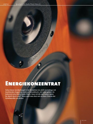 Testbericht Deutsch - Audio Physic