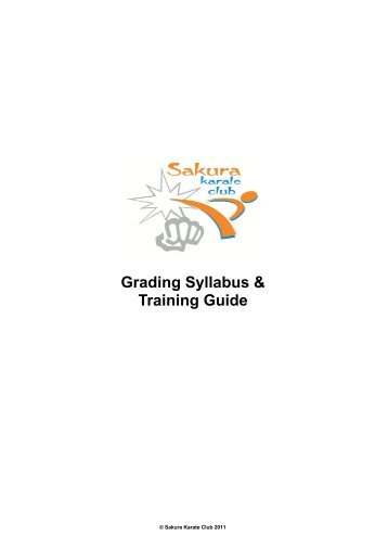 Grading Syllabus & Training Guide - Sakura Karate