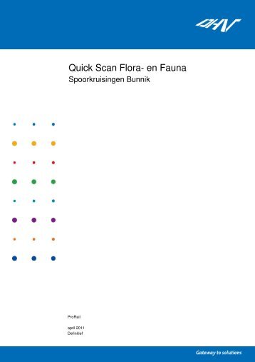 Quick Scan Flora- en Fauna - Gemeente Bunnik