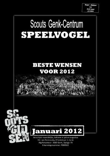 speelvogel januari 2012 - Scouts Genk Centrum