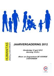 afdeling coevorden - Humanitas