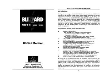 Blizzard 1230-III - Manual-Eng - Amiga Realm