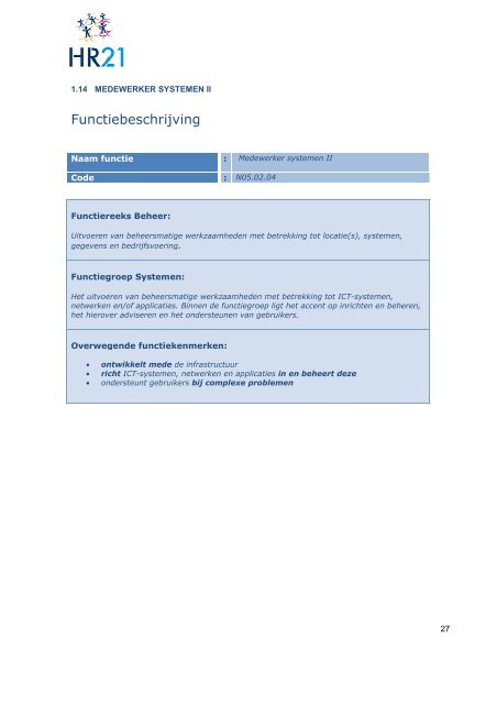 Functieboek II - Normfuncties - Veiligheidsregio IJsselland