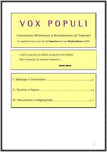 vox populi