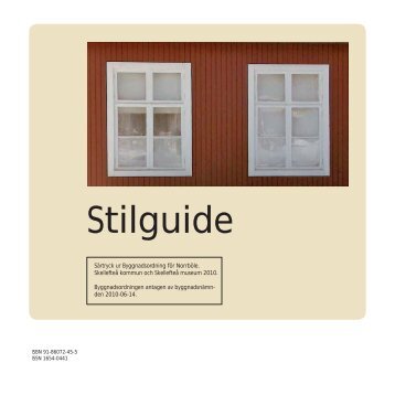 Stilguiden (särtryck ur byggnadsordningen) (pdf, nytt fönster)