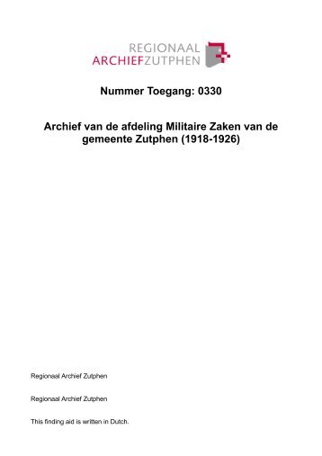 pdf (103,65 kb) - Regionaal Archief Zutphen