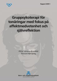 Gruppsykoterapi för tonåringar med fokus på ... - BUP