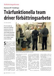 Siemens BT i Huddinge: Tvärfunktionella team driver ...