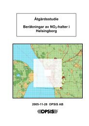 Åtgärdsstudie Beräkningar av NO2-halter i ... - Helsingborgs stad