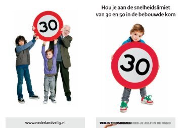 Folder Hou je aan de snelheidslimiet - pdf - ROV-Utrecht