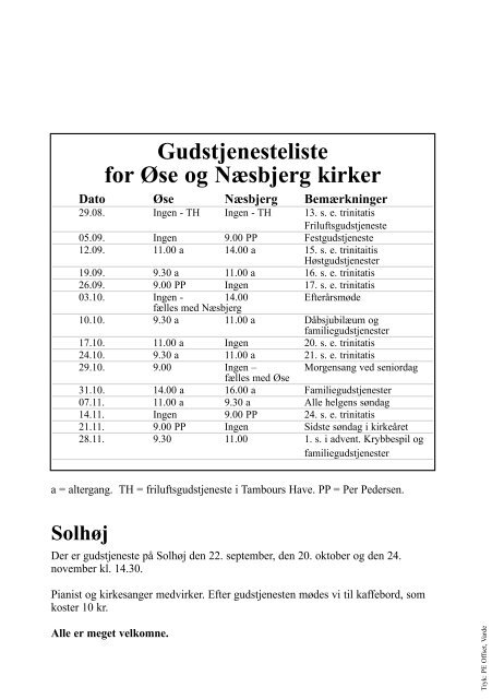 blad nr 4 - Næsbjerg Kirke