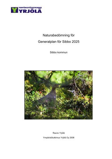 Naturabedömning för Generalplan för Sibbo 2025 - Sipoo