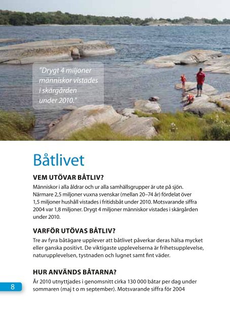 Fakta om båtlivet i Sverige 2012