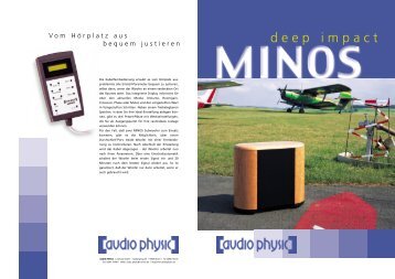 Minos flyer german/english - Audio Physic