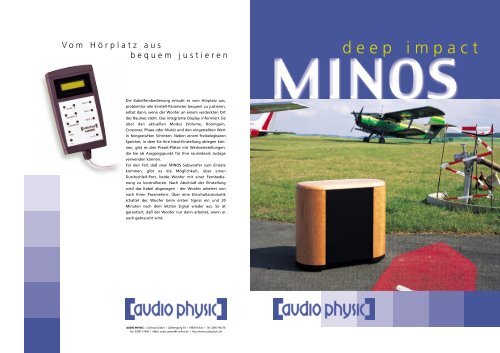 Minos flyer german/english - Audio Physic