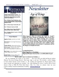 Newsletter - Lighthouse Church of Christ