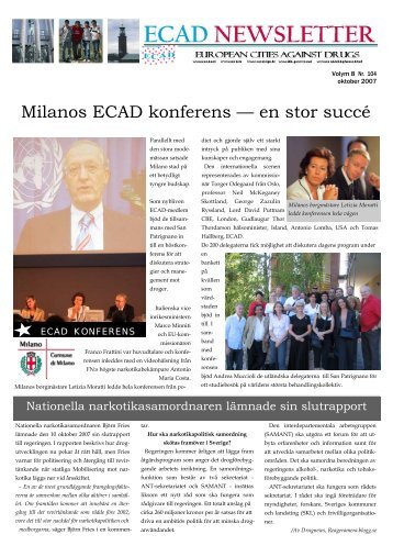 Milanos ECAD konferens — en stor succé - European Cities Against ...
