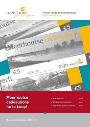 Meerhoutse cadeaubons nu te koop!