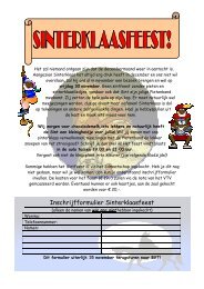 Inschrijfformulier Sinterklaasfeest - VTV