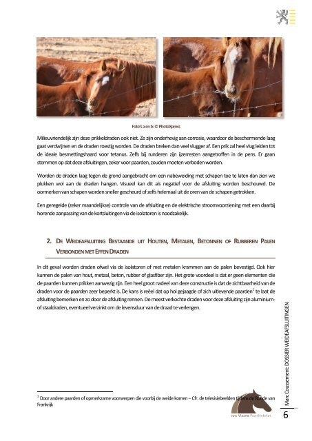 Weideafsluitingen voor paarden - Vlaams Paardenloket