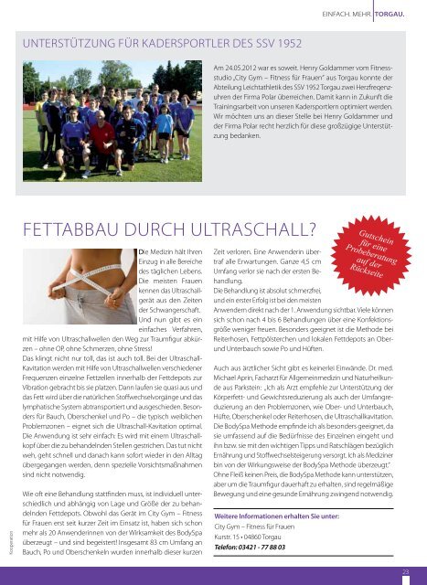 Die Ausgabe 01/2013 - CityGym Torgau