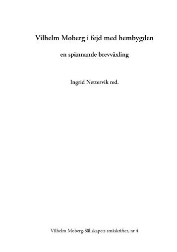 PDF-fil - Vilhelm Moberg-Sällskapet