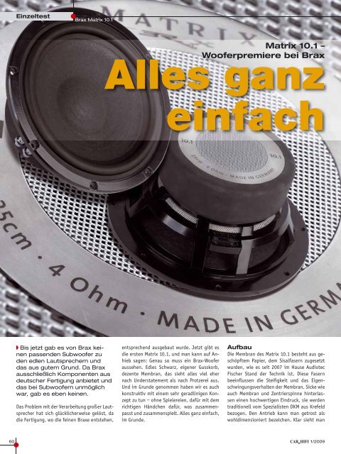 ganz einfach - Audiotec Fischer Gmbh