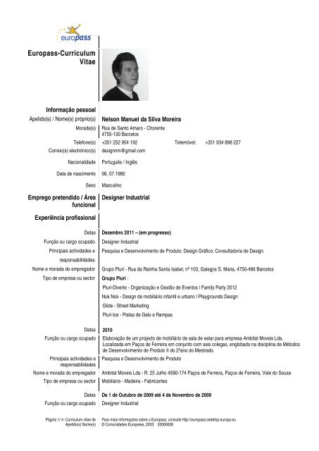 Europass Cv Portugues Word Download