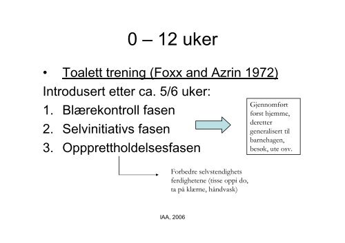 Verbal atferd og regelstyring - Om IAA