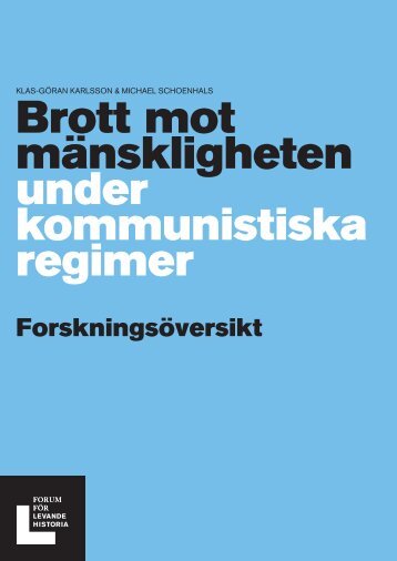 Forskningsöversikt - Ny webbplats idag! - Forum för levande historia