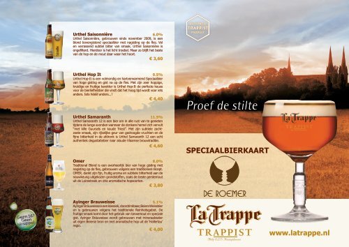 bier bierkaart la trappe