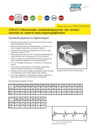 205U/CA Meerkanaals casetteslangenpomp met variabel toerental ...