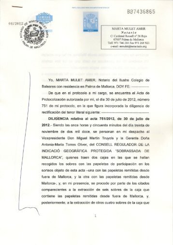 Notario Yo, MARTA MULET AMER, Notario del Ilustre Colegio de ...