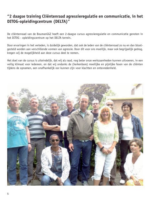 Nieuwsblad juli 2008 - Bouman GGZ