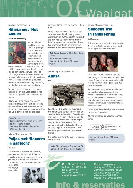 709071_infoblad oktober.indd - Gemeente Zwijndrecht