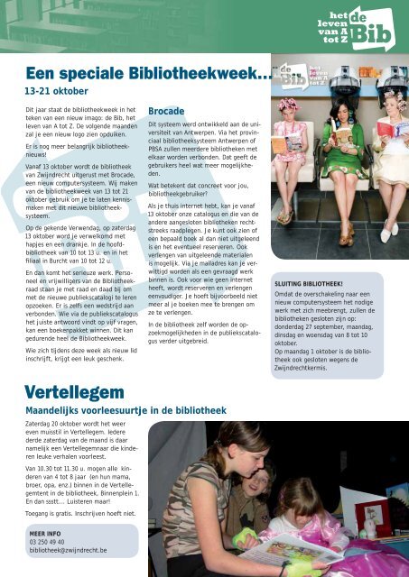 709071_infoblad oktober.indd - Gemeente Zwijndrecht