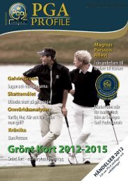 Grönt Kort 2012-2015 - PGA of Sweden