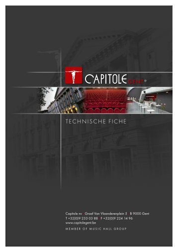 Download de technische fiche - Capitole Gent