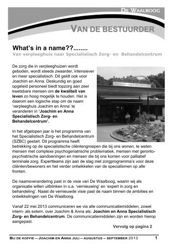 VAN DE BESTUURDER - Waalboog