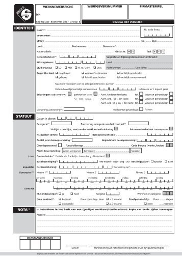 IDENTITEIT NOTA(11) STATUUT - Group S