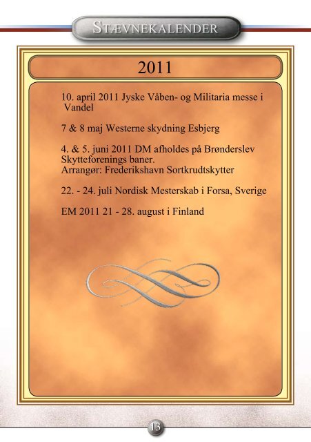 Krudtslam Nr.1-2011 - Forbundet Af Danske Sortkrudtskytteforeninger