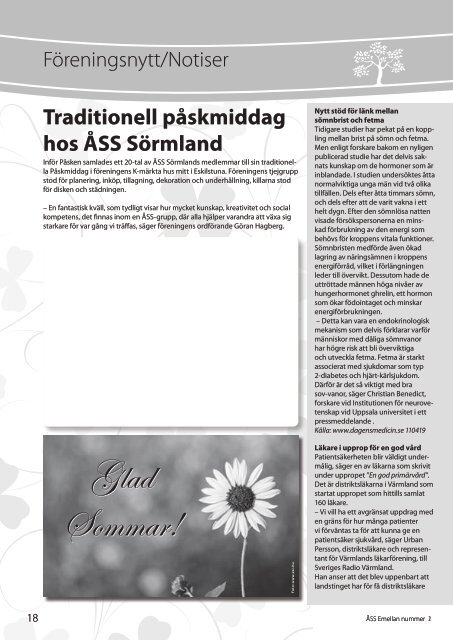 Nr 2 2011 - Svenska ÅngestSyndromSällskapet